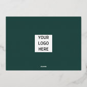 冬の果実のビジネスロゴシーズンの挨拶 箔シーズンカード (裏面)