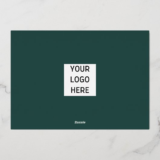 冬の果実のビジネスロゴシーズンの挨拶 箔シーズンカード (裏面)