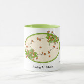 冬の果実のリースのマグ マグカップ (中央)