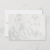 冬の果実の水の色の植物結婚式RSVP 出欠カード (裏面)