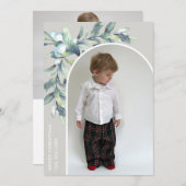 冬の果実の白いアーチ写真 シーズンカード (正面/裏面)