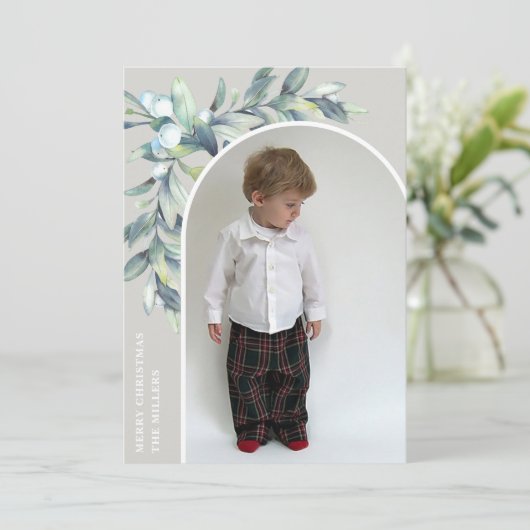 冬の果実の白いアーチ写真 シーズンカード (スタンド正面)