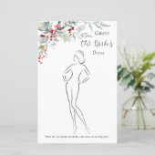 冬の果実の緑の葉のブライダルシャワーゲーム (スタンド正面)