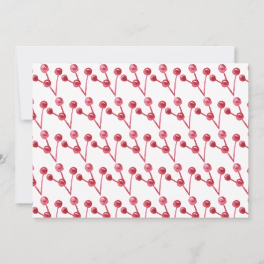 冬の果実の緑メリークリスマスクリスマス2写真 (裏面)