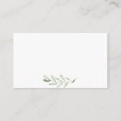 冬の果実の葉の結婚詳細のウェブサイト エンクロージャーカード (裏面)