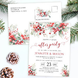 冬の果実はパーティーポストカードの後ずっと幸せに ポストカード