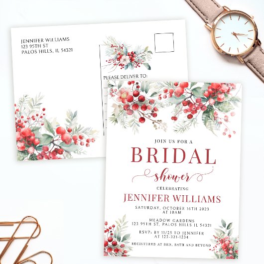 冬の果実はパーティーポストカードの後ずっと幸せに ポストカード