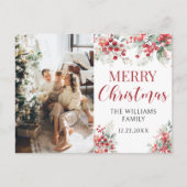 冬の果実クリスマスの休日の写真はがき シーズンポストカード (正面)