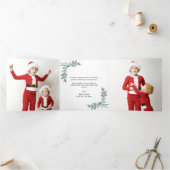 冬の果実クリスマストリフォールド 三つ折りクリスマスカード (内部)