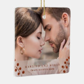 冬の果実テラコッタ結婚したと写メリー真 セラミックオーナメント (右)