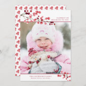 冬の果実ハッピーホリデーズワンフォト シーズンカード (正面/裏面)