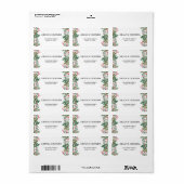 冬の果実パインコーングリーン結婚ズ ラベル (フルシート)