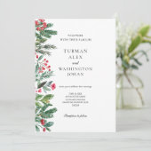 冬の果実パインコーングリーン結婚ズ 招待状 (スタンド正面)