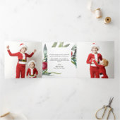 冬の果実ホリークリスマストリフォートカード 三つ折りクリスマスカード (内部)