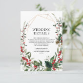 冬の果実ボタニカルグリーン結婚リーの詳細 エンクロージャーカード (スタンド正面)