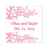 冬の果実ボタニカルヴィンテージ保存日 セルフインキングスタンプ (デザイン)