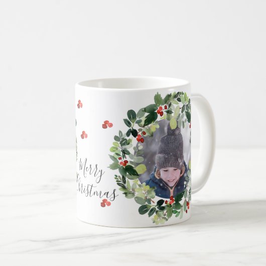 冬の果実メリークリスマスカスタムの写真 コーヒーマグカップ (正面右)