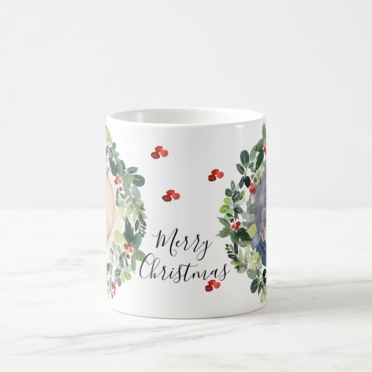 冬の果実メリークリスマスカスタムの写真 コーヒーマグカップ (中央)
