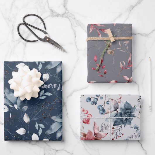 冬の果実ラッピング紙シート ラッピングペーパーシート (正面)