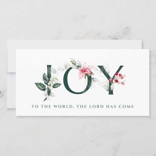 冬の果実 |クリスマスの手紙 | JOY シーズンカード (正面)