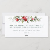 冬の果実 |クリスマスの手紙 | JOY シーズンカード (裏面)