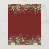 冬の果実 |赤ちゃんシャワービンゴゲームカード (裏面)