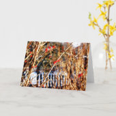 冬の果実Notecards カード (黄色い花)