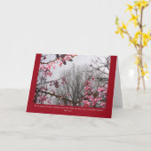 冬の果樹 カード (黄色い花)