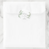 冬の枝に新年を迎える ラウンドシール (バッグ)