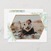 冬の枝の水の色のホリデーフォト ポストカード (正面/裏面)