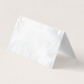 冬の枝レッドベリー雪の結晶ありがとう 名刺 (裏面)