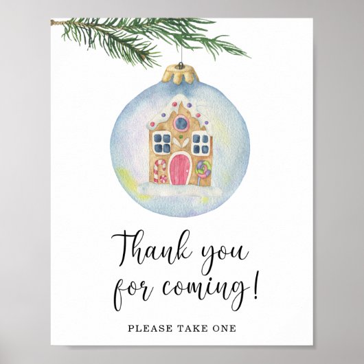 冬の枝 – ありがとうござ来う ポスター (正面)