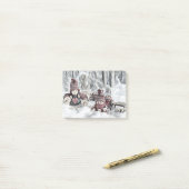 冬の格言の風景情報 ポストイット (デスク上)