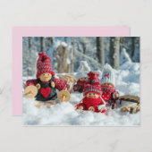 冬の格言はがき ポストカード (正面/裏面)