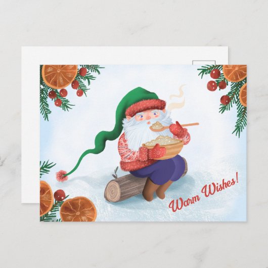 冬の格言インザスノー ポストカード (正面/裏面)