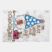 冬の格言チョコレートを買いに来たばかりだ キッチンタオル (横)