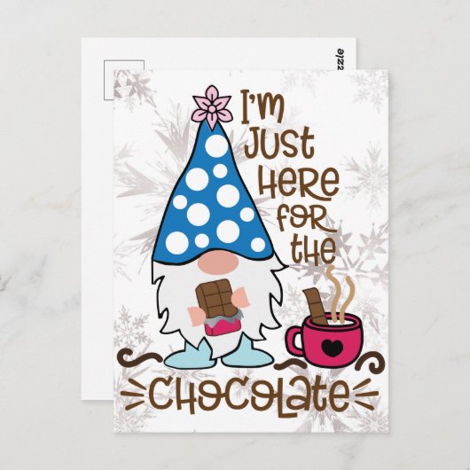 冬の格言チョコレートを買いに来たばかりだ ポストカード (正面/裏面)