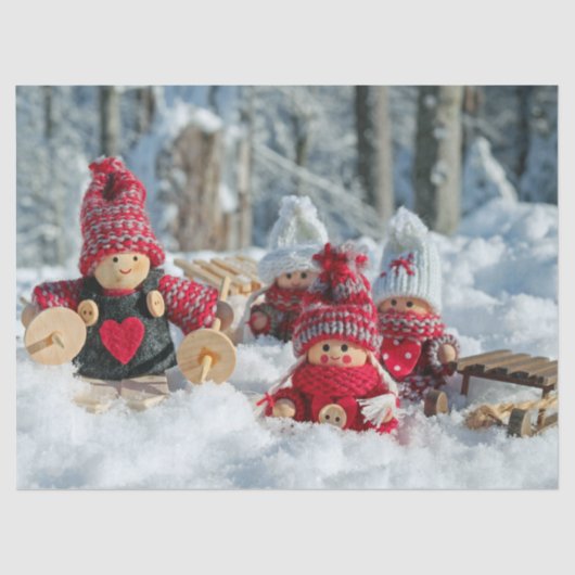 冬の格言ティッシュペーパー 薄葉紙 (正面)