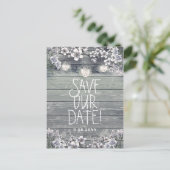 冬の桜とランタン Save The Date 案内ポストカード (スタンド正面)