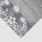 冬の桜の枝と提灯のウェディング 薄葉紙 (詳細)