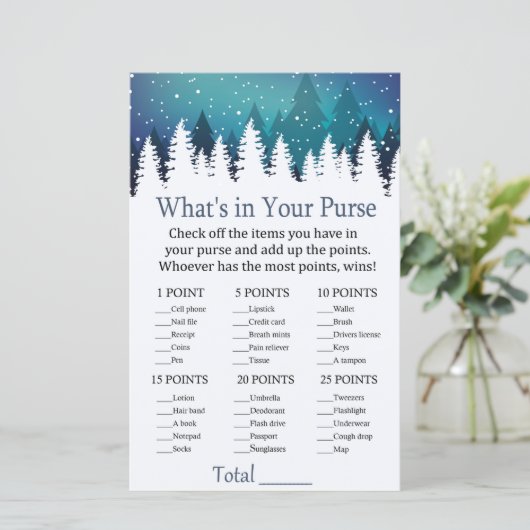 冬の森あなたの財布のゲームの中に何がある (スタンド正面)