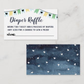 冬の森おむつラッフルチケット エンクロージャーカード (正面/裏面)