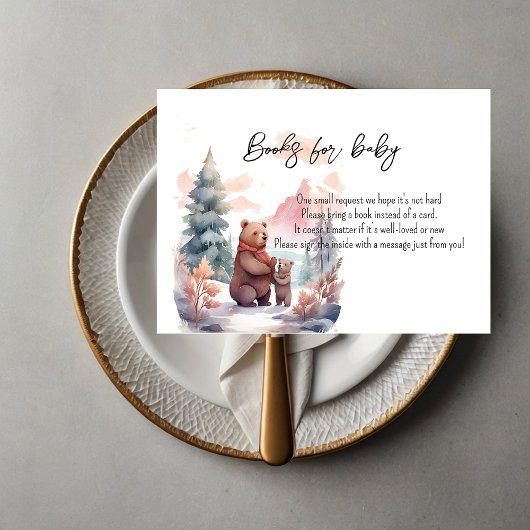 冬の森がベビー エンクロージャーカード