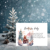 冬の森がベビー エンクロージャーカード