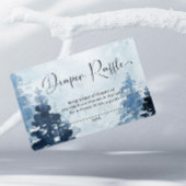 冬の森それが冷たい外おむつラッフル エンクロージャーカード