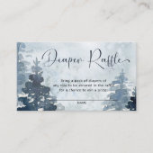 冬の森それが冷たい外おむつラッフル エンクロージャーカード (正面)