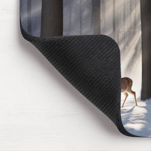 冬の森でバック マウスパッド (コーナー)