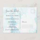 冬の森と冬の人日の葉書を保存 案内ポストカード (裏面)