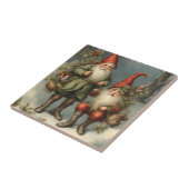 冬の森のおとぎ話のクリスマス格言 タイル (側面)