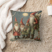 冬の森のおとぎ話クリスマス格言家族 クッション (ブランケット)